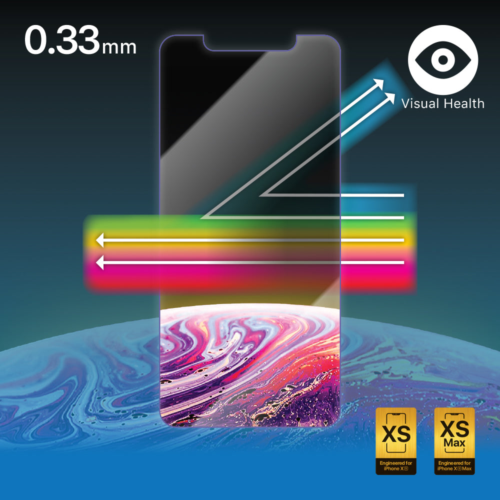 Microdia Flexorbent skærmbeskyttelse, 0,33 mm, til iPhone XS / XS Max