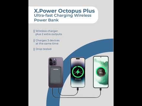 Microdia X.Power Octopus Plus 10000mAh Banca di alimentazione wireless ultraveloce
