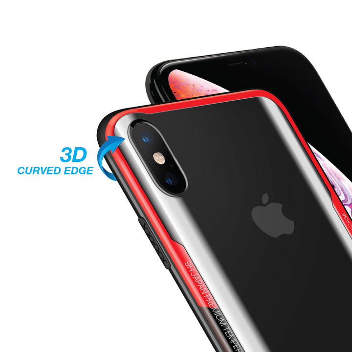 Microdia 3D-Curvi Shock Absorbing Protective Case, for iPhone XS / XS Max