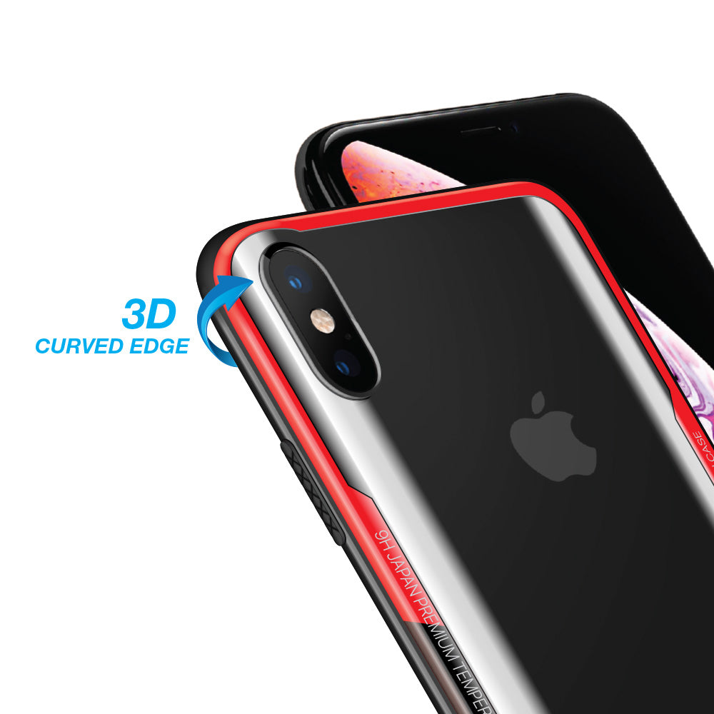 Ochronne etui MICRODIA 3D-CRUVI pochłaniające wstrząsy, dla iPhone XS / XS Max