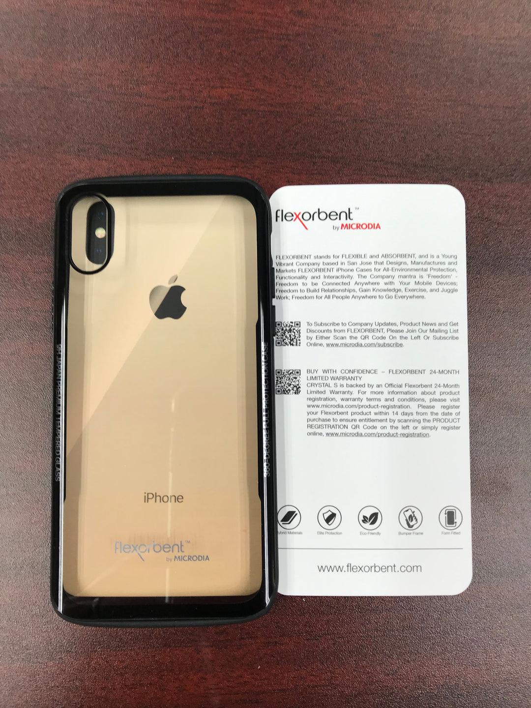 Capa protetora com absorção de choques MICRODIA 3D-CRUVI, para iPhone XS / XS Max