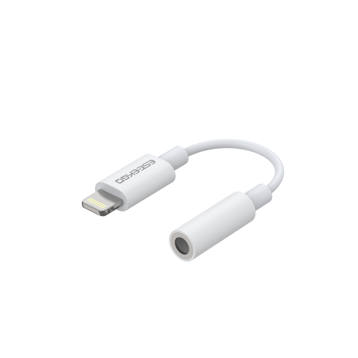 ESEEKGO Adaptador de conector Lightning a conector de auriculares de 3,5 mm con certificación MFi