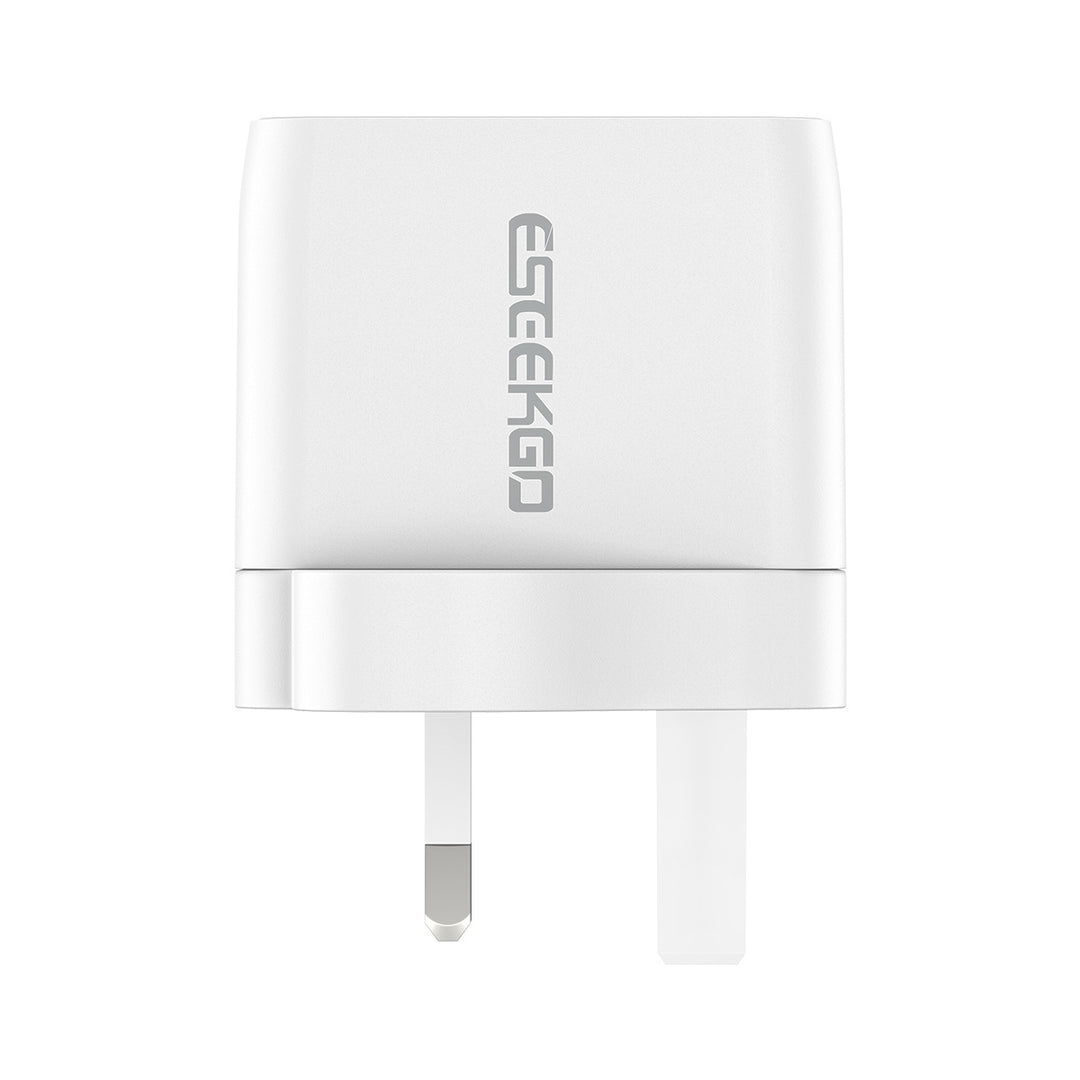 Eseekgo 65W GaN Lightning-fast Wall Charger with Dual Ports - USB-C and USB-A