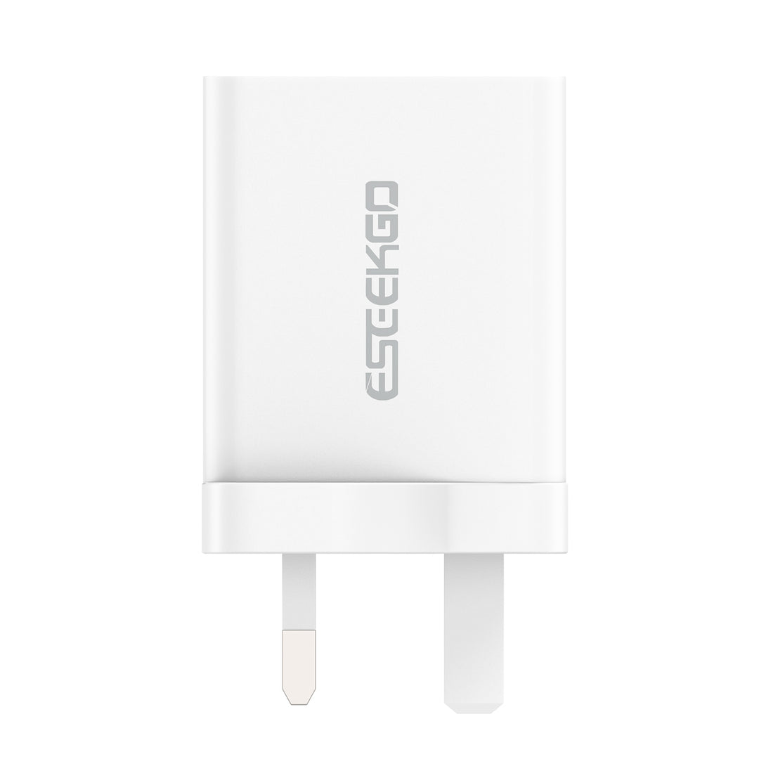 Eseekgo 45W GaN Super-fast Wall Charger with Triple Ports - Dual USB-C and USB-A