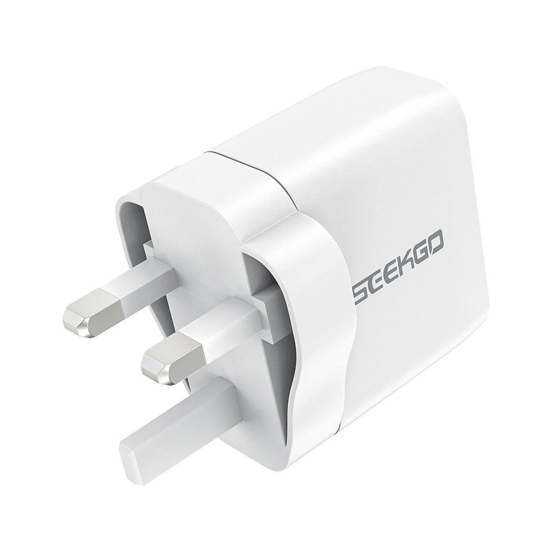 Eseekgo 65W GaN Lightning-fast Wall Charger with Dual Ports - USB-C and USB-A