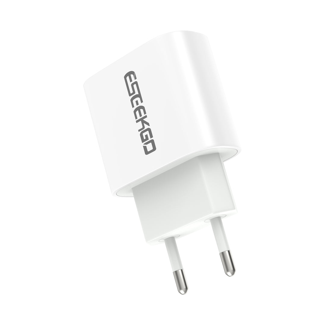 ESEEKGO PD20W USB-C Quick-Acting Wall Charger EU/Hvid