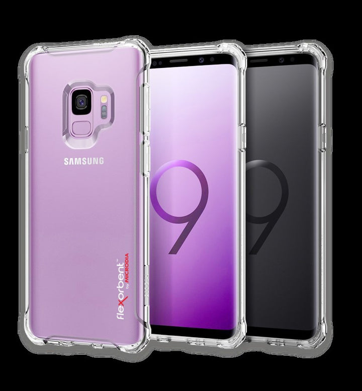 Étui pour téléphone portable MICRODIA Flexorbent CRYSTAL+, pour Samsung S9 / S9 Plus