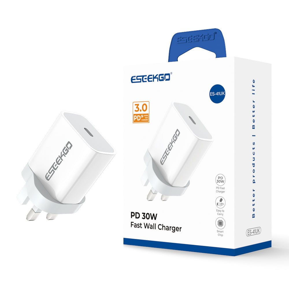 Eseekgo 30W GaN USB-C Power Delivery Wall Charger