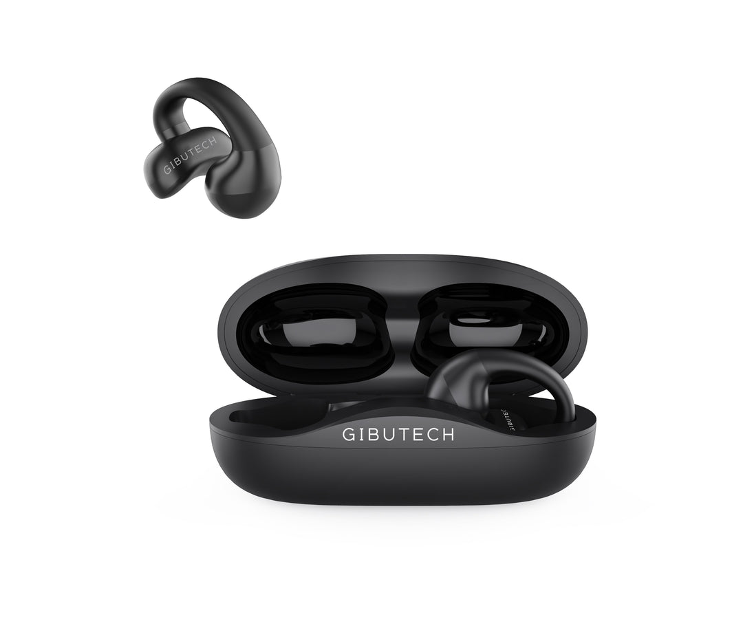 GIBUTECH Ultra Open Environmental Noise Cancellation ENC Earbud com ligação multiponto - máximo 2 dispositivos