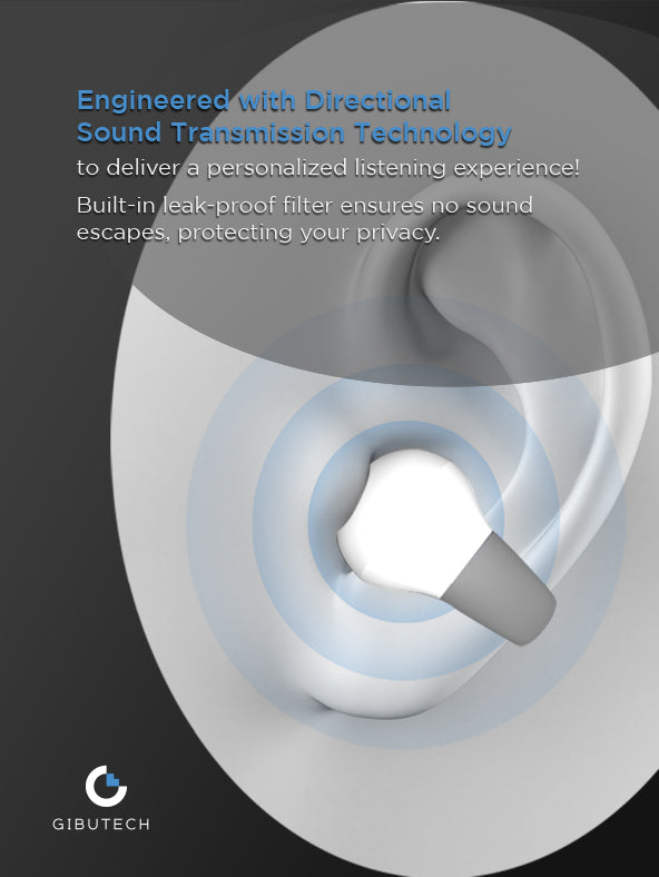 GIBUTECH Ultra Open Environmental Noise Cancellation ENC oordopjes met meerpuntsaansluiting - maximaal 2 apparaten