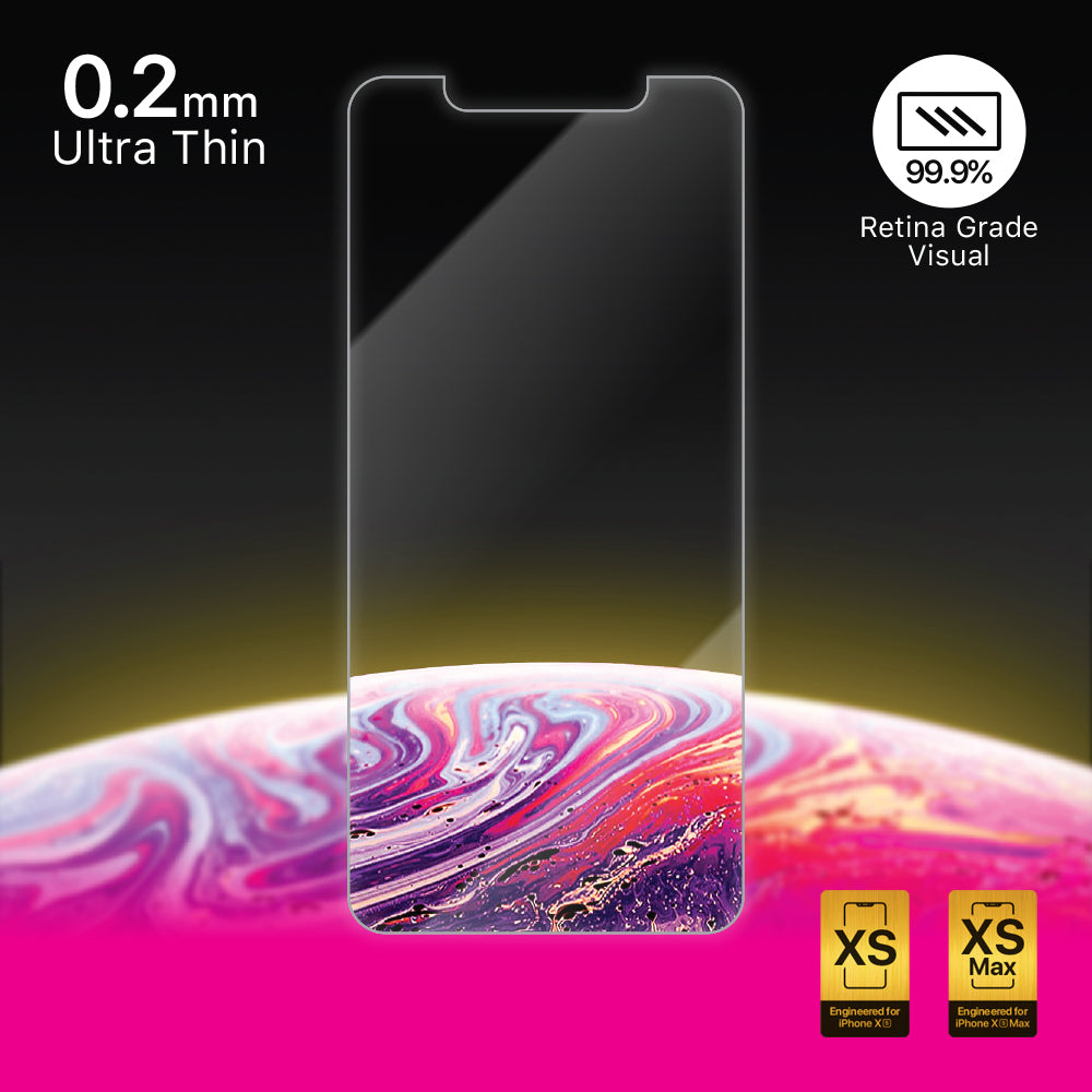 Microdia Flexorbent 0.2mm ultra-thin screen protector for iPhone XS and XS Max, 99.9% clarity