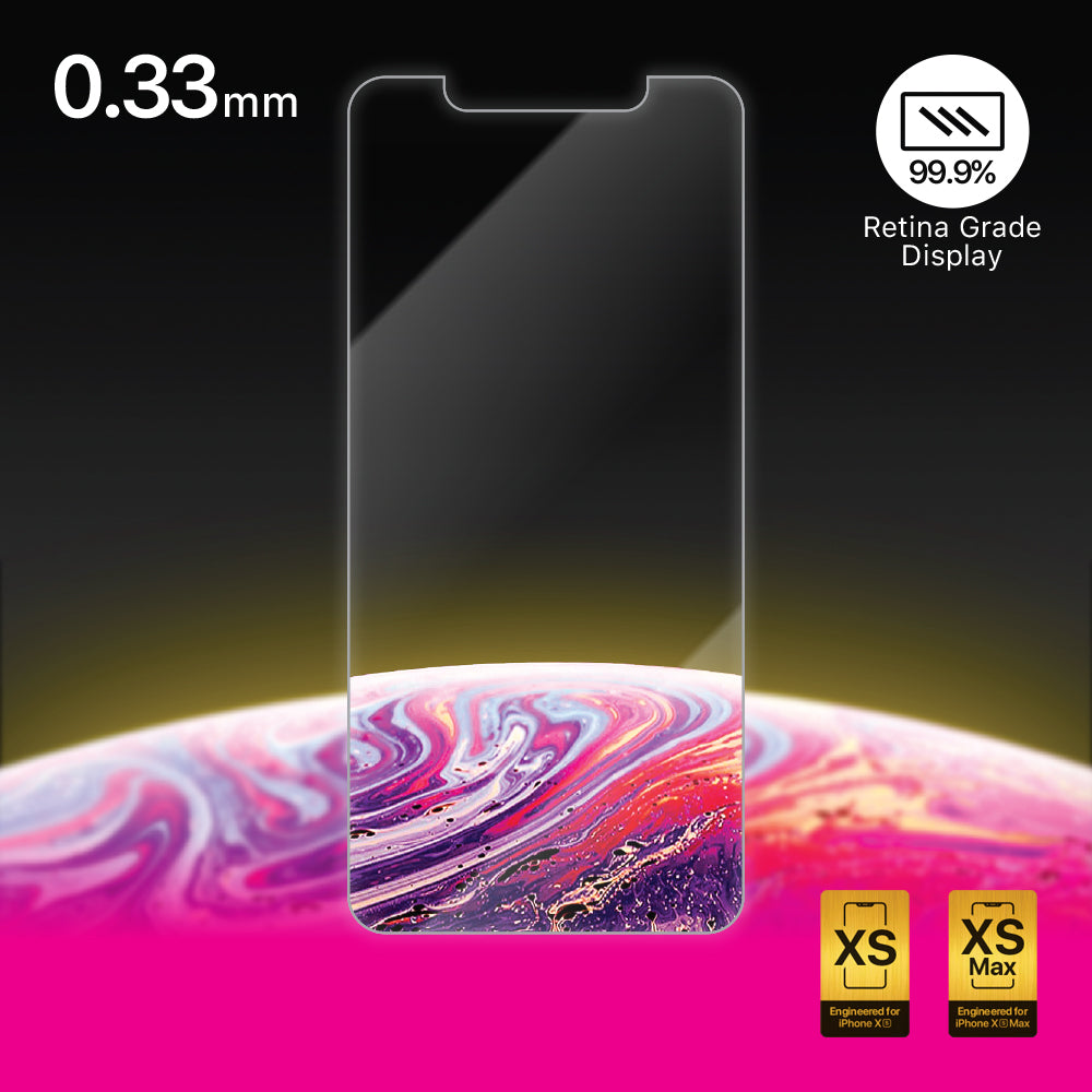 Microdia Flexorbent 0.33mm screen protector for iPhone XS and XS Max, 99.9% clarity