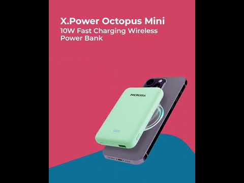 Banco de potência sem fios de carregamento rápido MICRODIA X.Power Octopus Mini 5000mAh