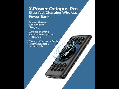 Microdia X.Power Octopus Pro 10000mAh ultrasnabb trådlös powerbank