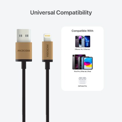 FruityWire MFi Lightning cable compatible with iPhone 14, iPad, AirPods Pro