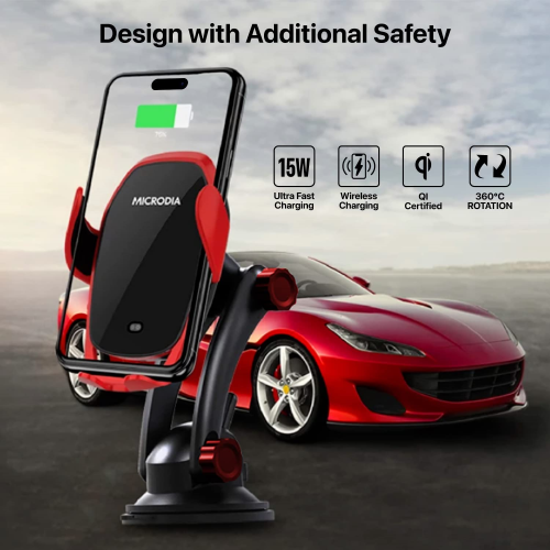 wireless car charger#color_red