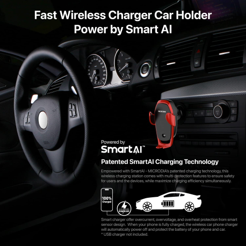 wireless car charger#color_red