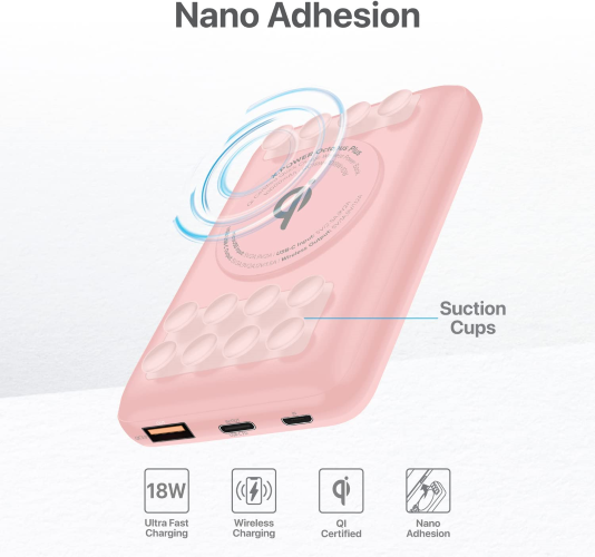 ultra-fast wireless power bank#color_pink