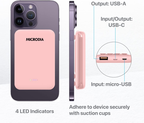 ultra-fast wireless power bank#color_pink